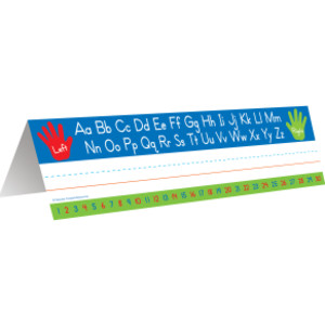 Left Right Alphabet Tented Name Plate, Pack of 36