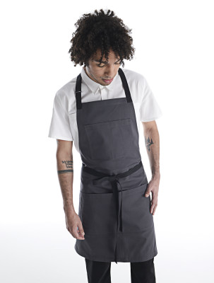 Unisex Essential Multi-Pocket Bib Apron-Chefwear