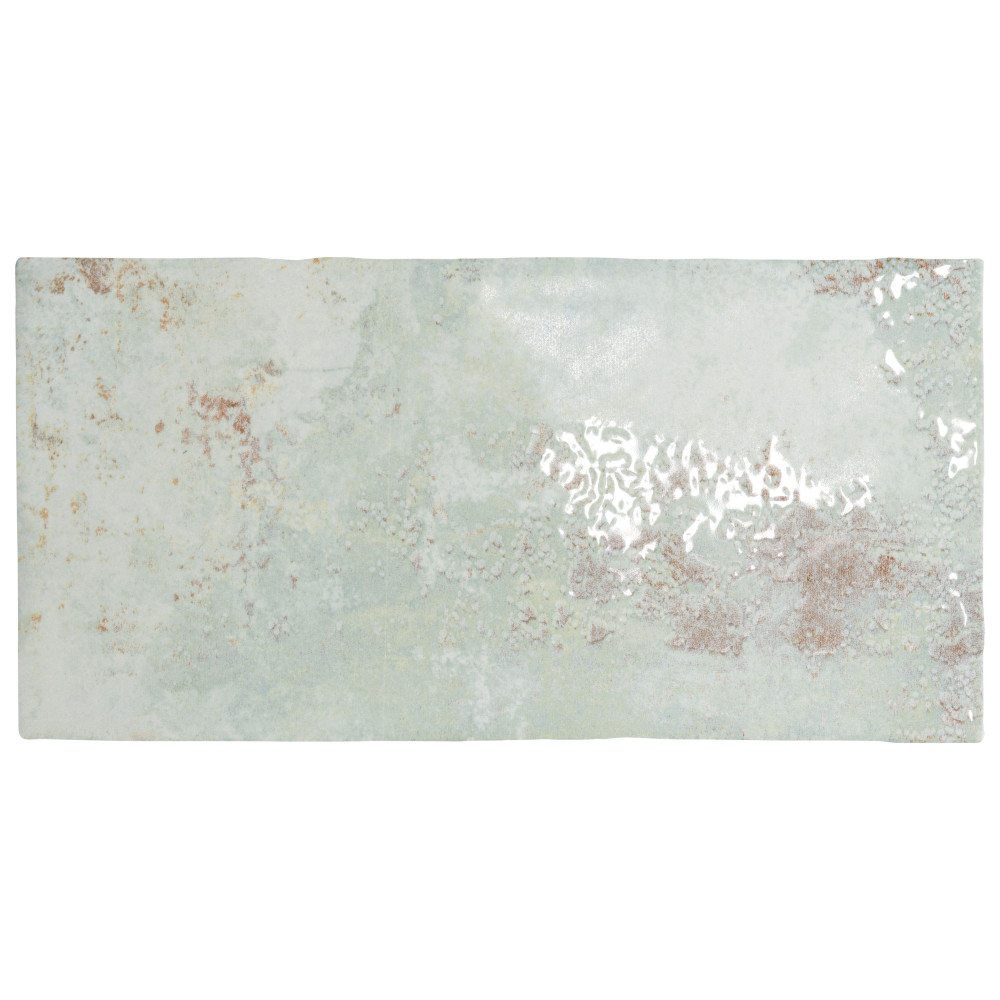 Biarritz Green 3 in. x 6 in. Ceramic Wall Tile