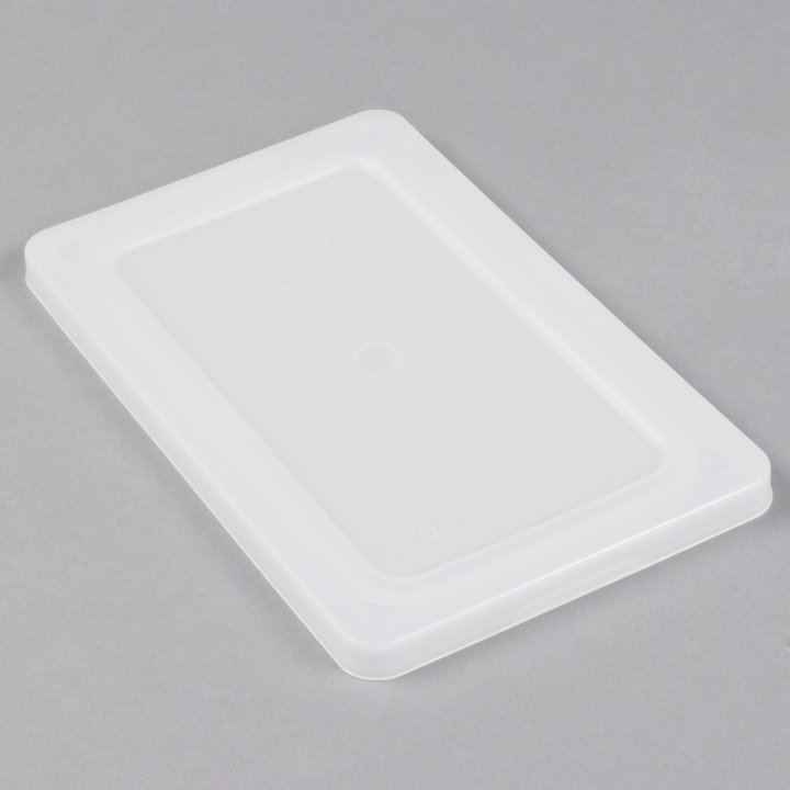 Full-size Super Pan V® flexible steam table pan lid in white