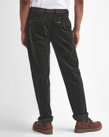 Stretch Cord Tailored Trousers Forest