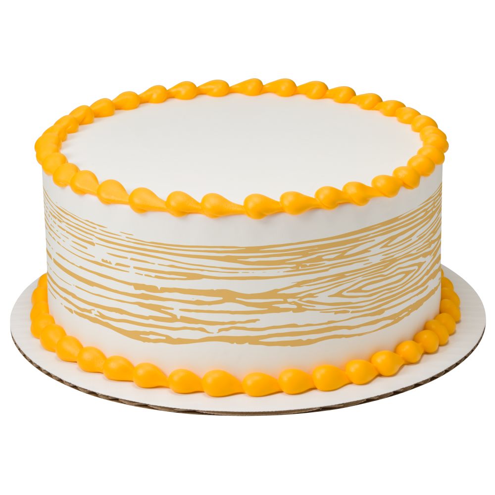 Image Cake Gold Wood Grain Variety
