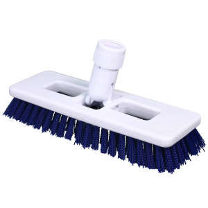Impact, Heavy Duty Swivel Scrub Brush, 9in, Plastic, Blue/White