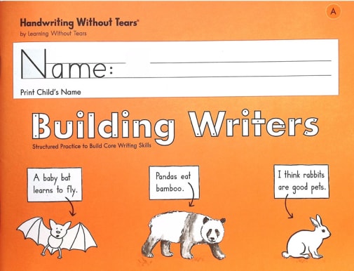 Handwriting Without Tears Building Writers Student Workbook A (Kindergarten)