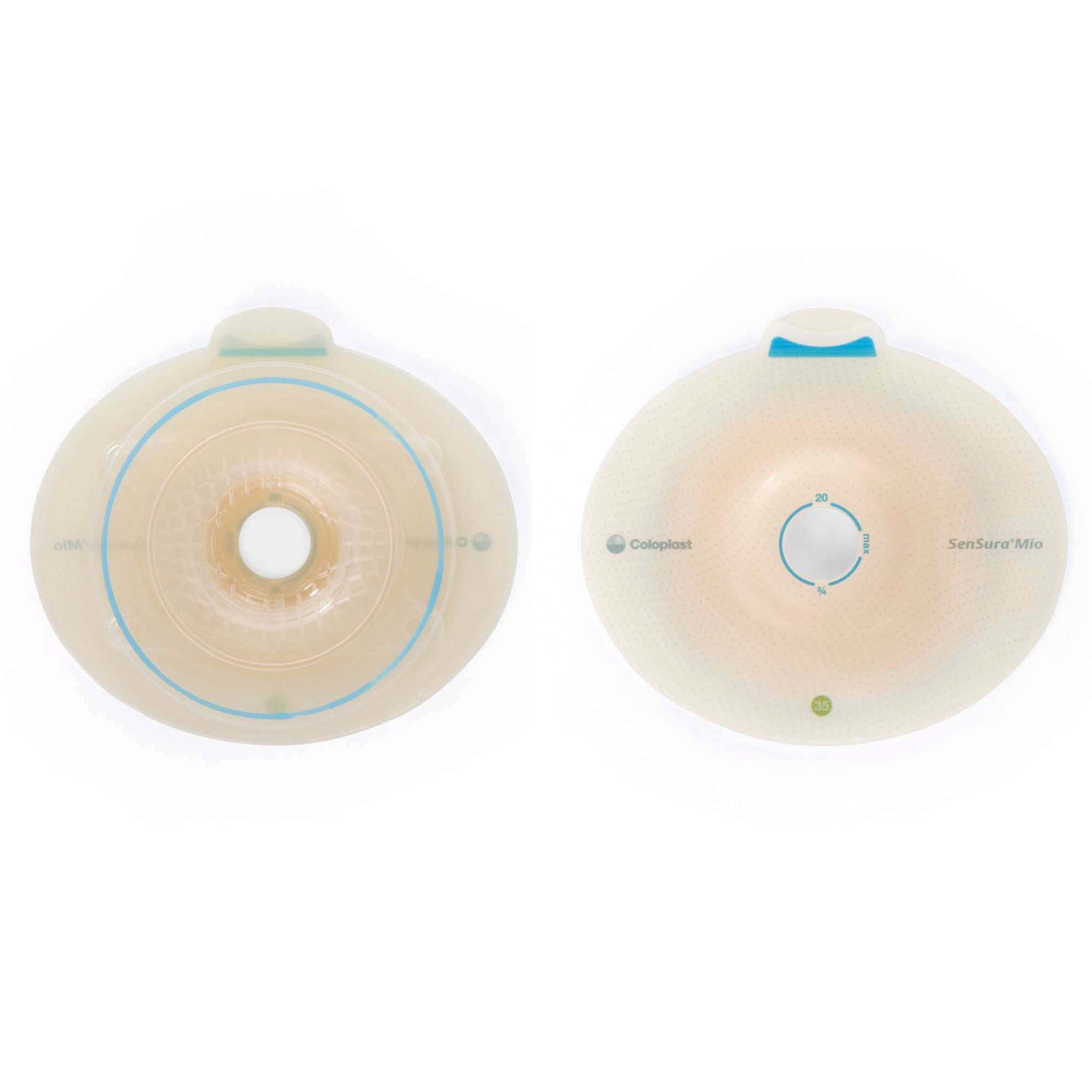 SenSura® Mio Flex Convex Light Ostomy Barrier, 25 mm Stoma Opening, Red Match