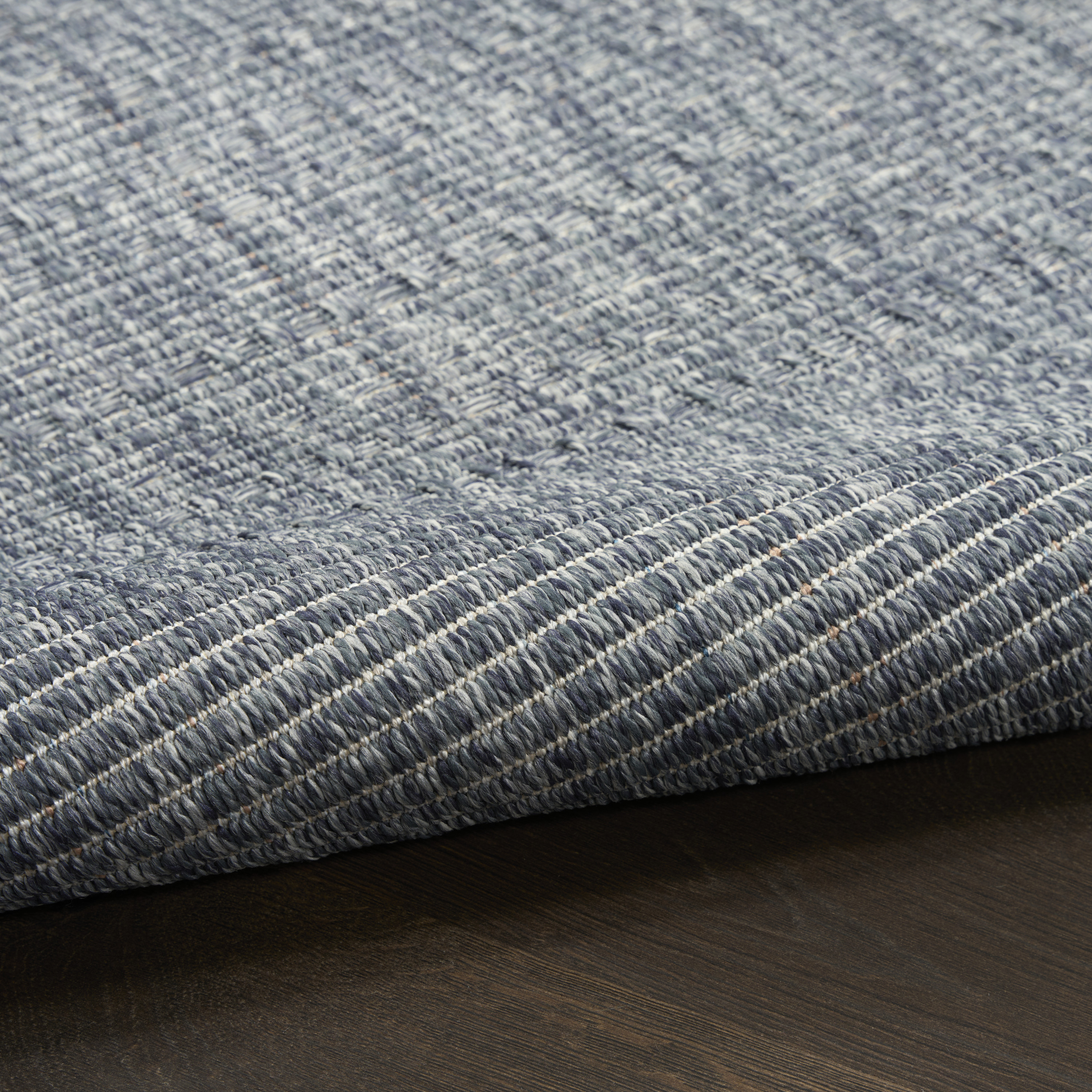 Nourison Tulum 3' x 5' Denim Outdoor Rug