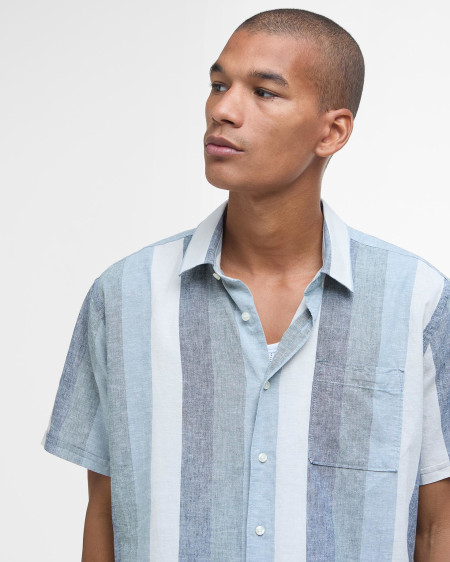 Portwell Striped Regular Short-Sleeved Shirt