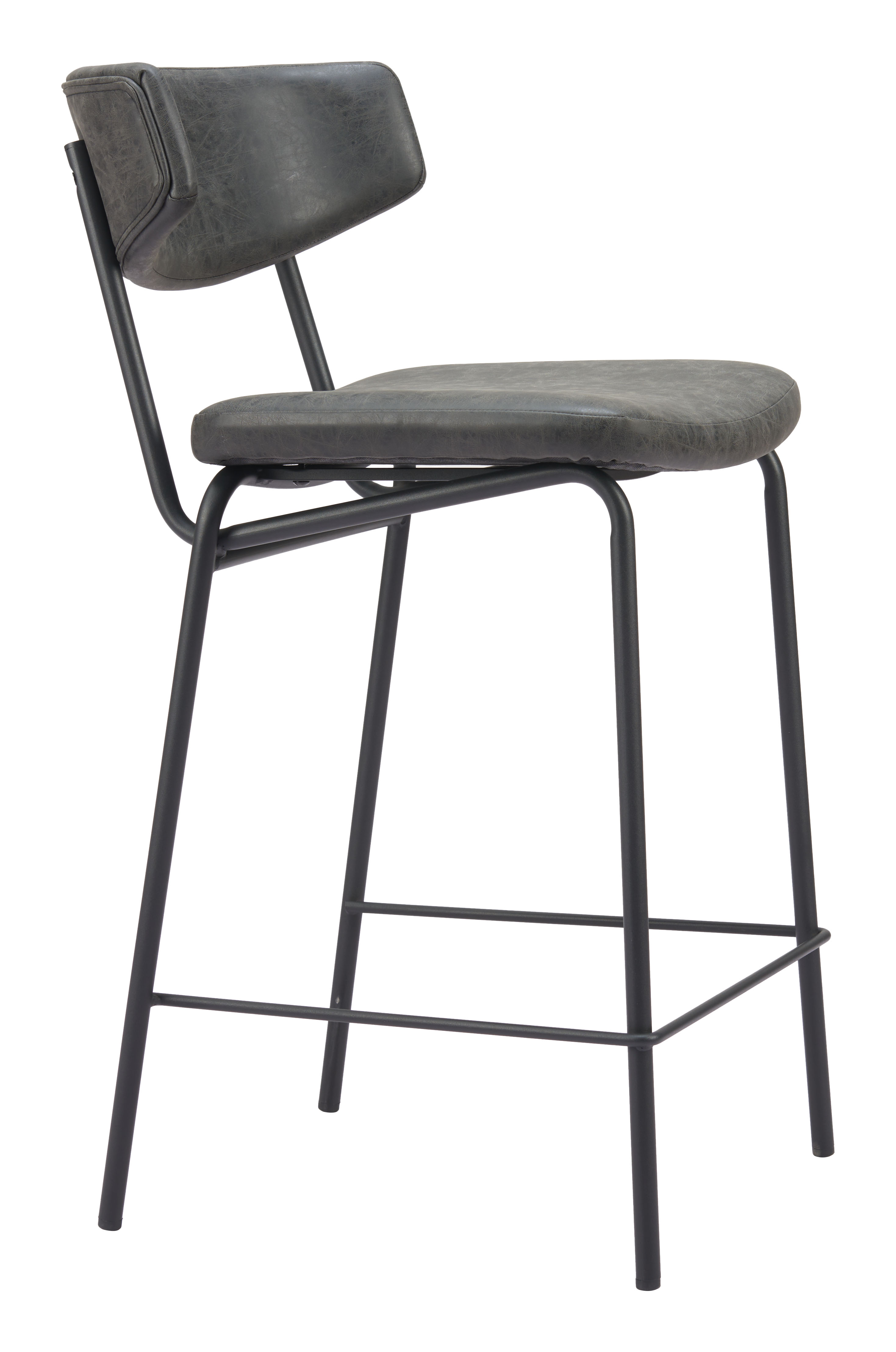 Charon Counter Stool (Set of 2) Vintage Black product image