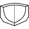 Foundation Black 1×1 Cove Base In Corner Square Matte