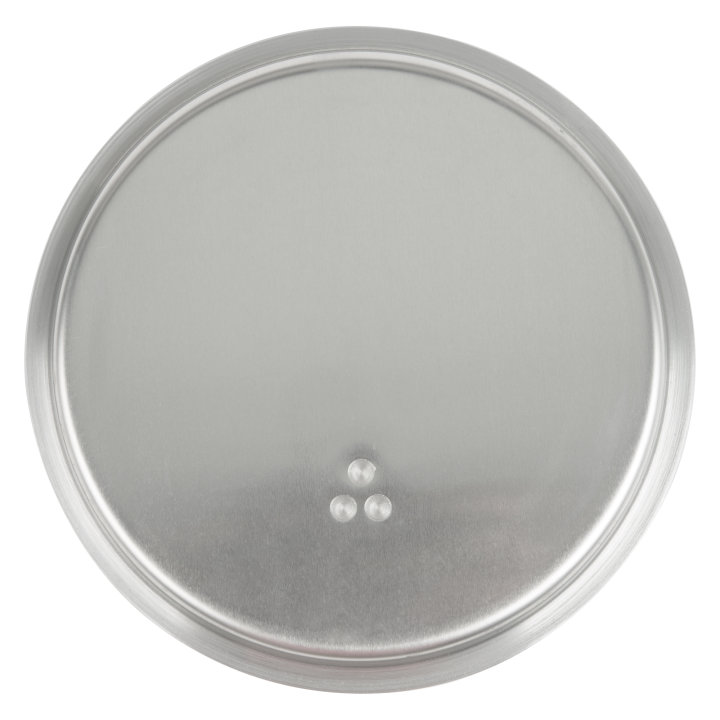 8 5/16-inch Wear-Ever® flat aluminum cover with dipped handle