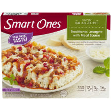 Smart Ones Traditional Lasagna with Meat Sauce & Mozzarella Cheese, 10.5 oz Box