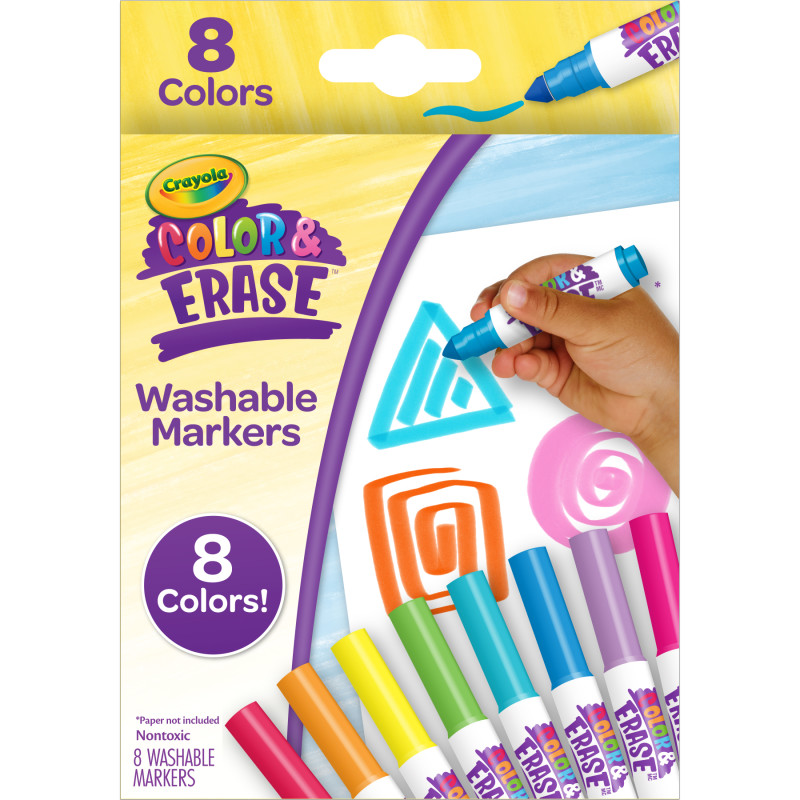 Color & Erase Markers, Pack of 8