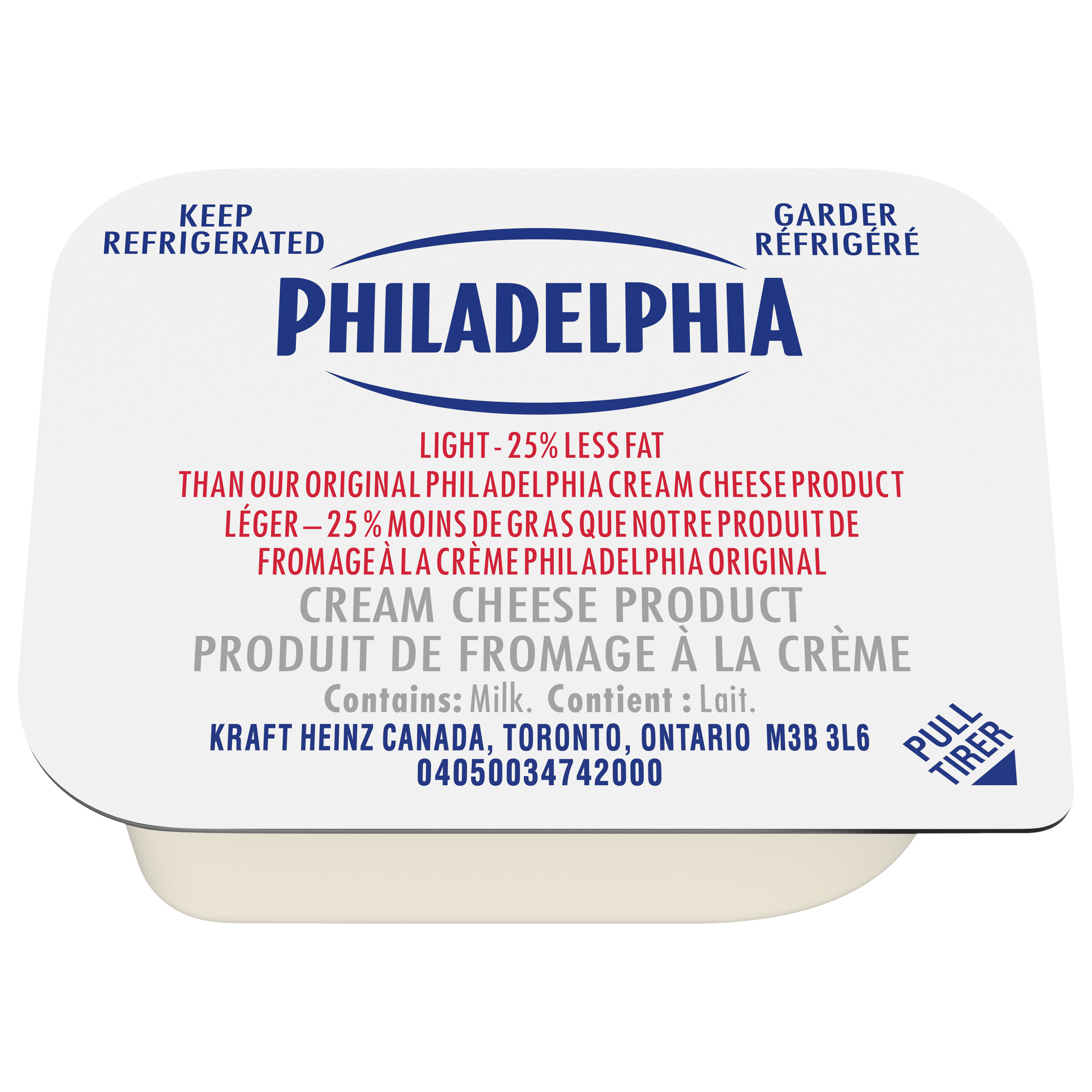 PHILADELPHIA fromage à la crème, godets individuels – 200 x 18 g
