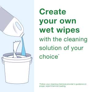 Tork, Everwipe Chem-Ready, 1 ply, 5.00"x5.00", Nonwoven Fabric, General Purpose Wipers, White