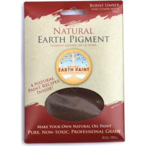 Earth & Mineral Pigment, Burnt Umber, 3 oz