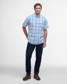 Drafthill Regular Short-Sleeved Shirt Brook Blue