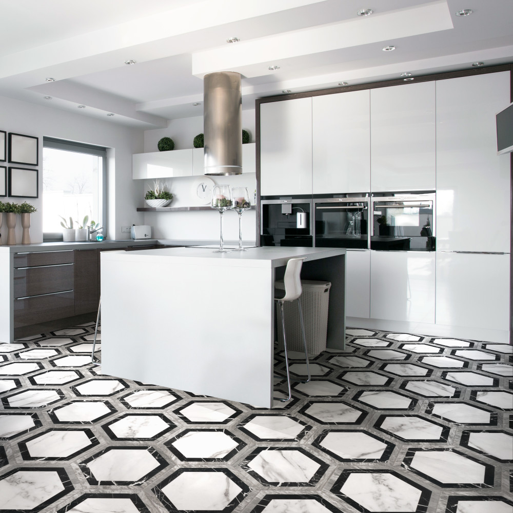 Marbilia Hex Agra with Biotech 11 in. x 13 in. Porcelain Floor and Wall Tile