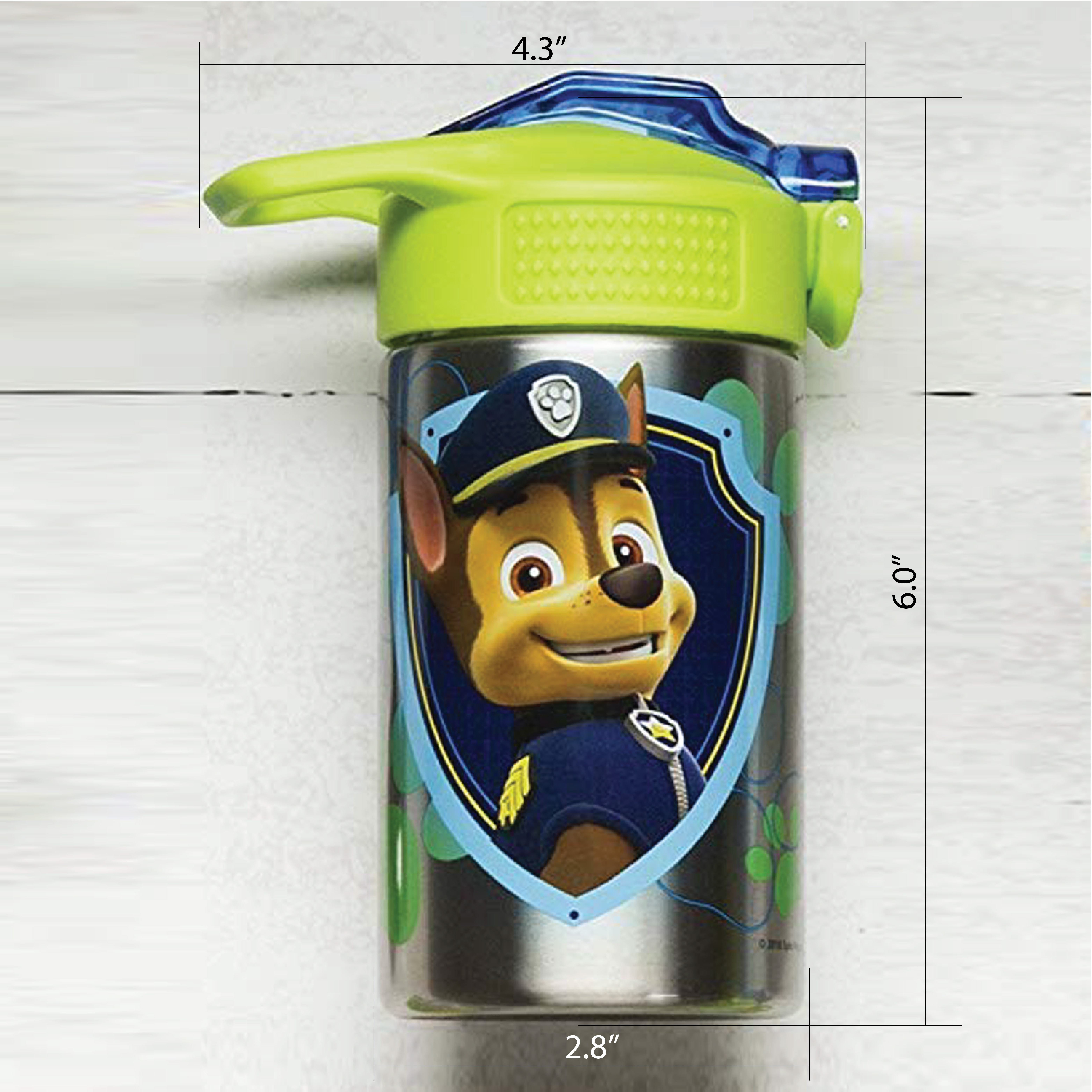 Paw Patrol 15.5 ounce Water Bottle, Chase and Marshall slideshow image 3