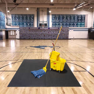 Hillyard, Contain Mat, 72"x72", Charcoal