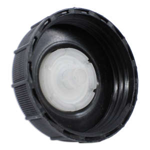 Cap Adaptor Dual Port 63Mm Wh Bk Collar