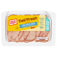 Oscar Mayer Deli Fresh Honey Uncured Ham Mega Pack, 22 oz Tray