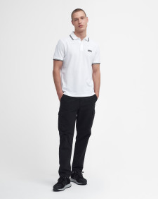 Evan Short-Sleeved Polo Shirt Classic White