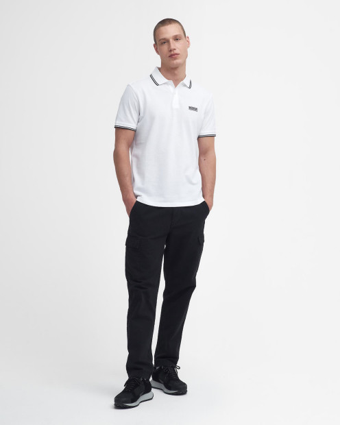 Evan Short-Sleeved Polo Shirt Classic White