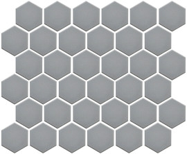 Back to Basics Silver 2″ Hexagon Mosaic