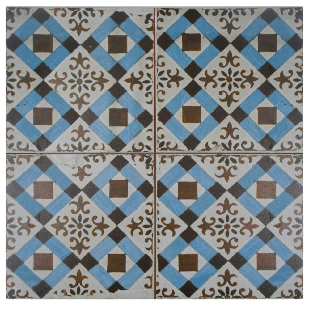 Kings Original Millbasin 17-5/8 in. x 17-5/8 in. Ceramic Floor and Wall Tile