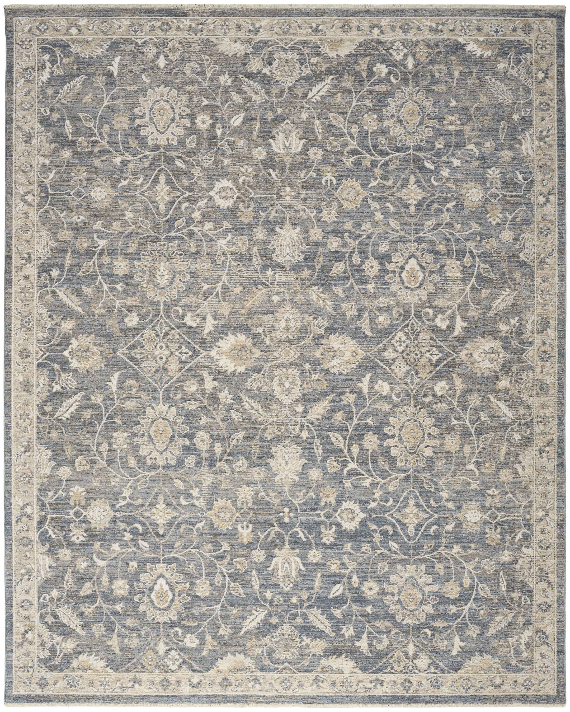 Nourison Retreat 9'6" x 13'2" Blue Vintage Indoor Rug