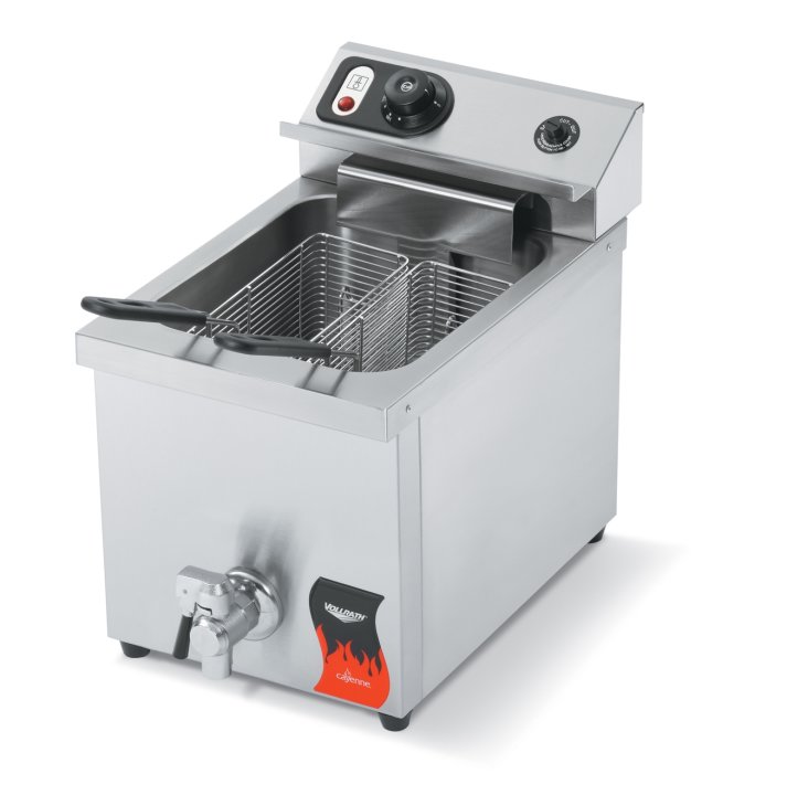 208- to 240-volt 15-lb medium-duty Cayenne® countertop deep fryer - Canada
