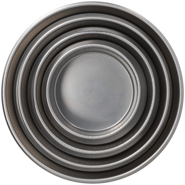 16 Gauge Round Aluminum 6"W x 3"H Pan