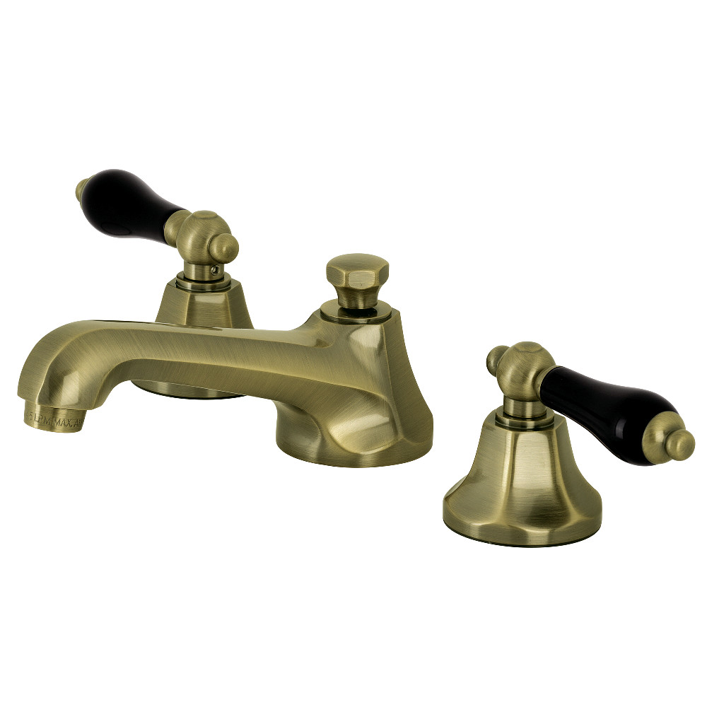 Widespread Bathroom Faucet with Brass Pop-Up, Antique Brass with 6 Finish Options
