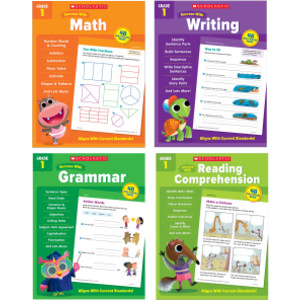 Scholastic First Grade Success Workbooks, 4 Book Set