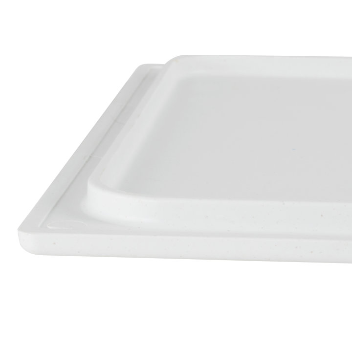 Blank Miramar® resin template for Miramar contemporary food pans in white stone