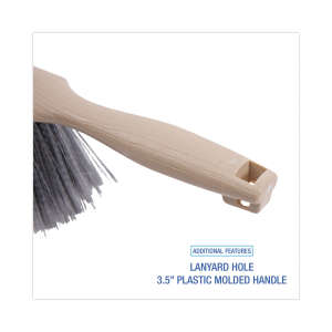 Boardwalk, 4.5in, Counter Brush with 3.5in Handle, Polypropylene Bristles, Gray