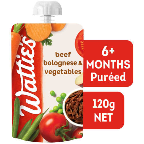  Wattie's® Beef Bolognese & Vegetables 120g 6+ months 