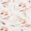 Linen-textured pastel brushstrokes sweeping diagonally, layered and partially transparent; soft peach, pink, ochre and muted brown marks overlay a creamy white background, suggesting gentle abstract decorative wallpaper.