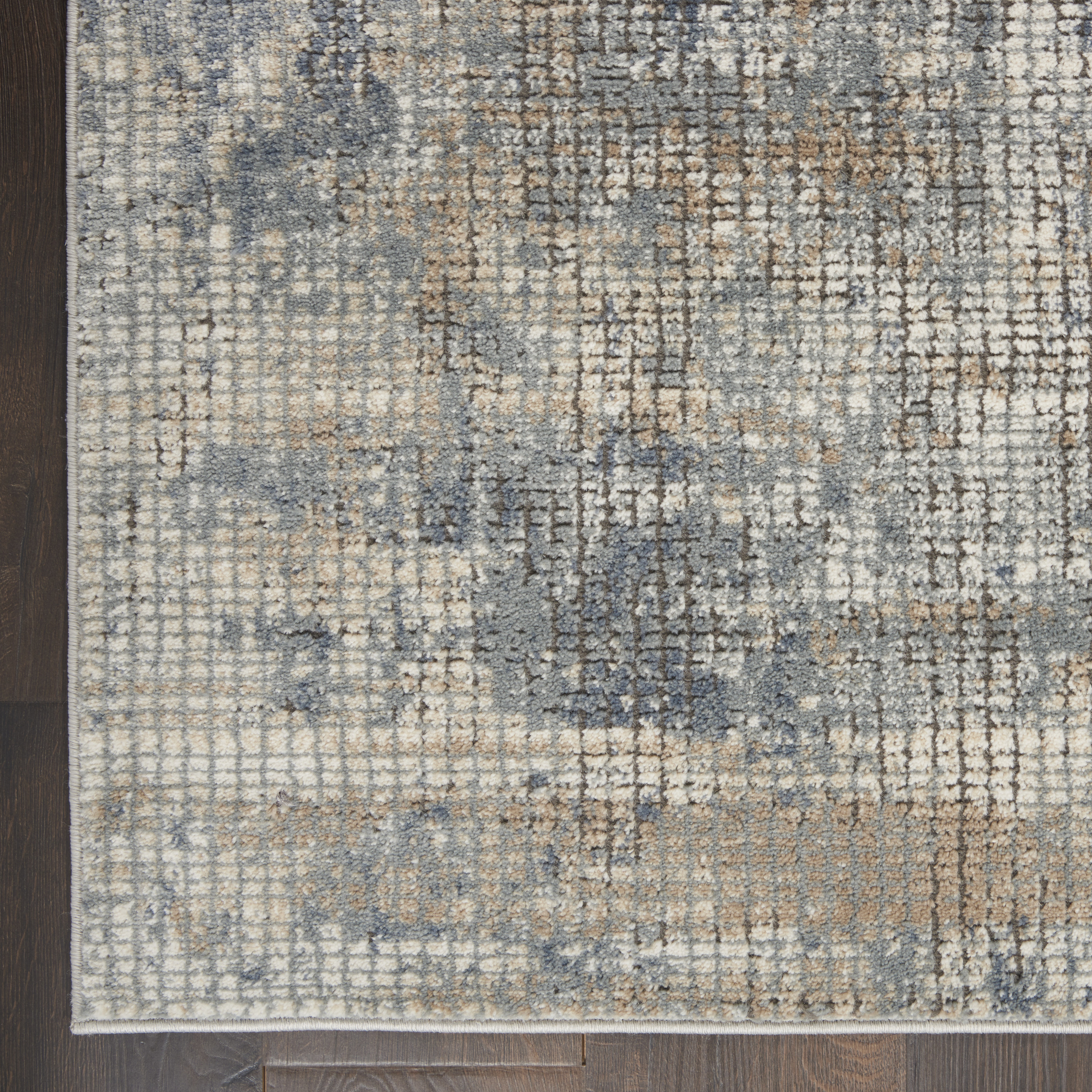Nourison Quarry 6'7" x 9'6" Blue Beige Modern Indoor Rug