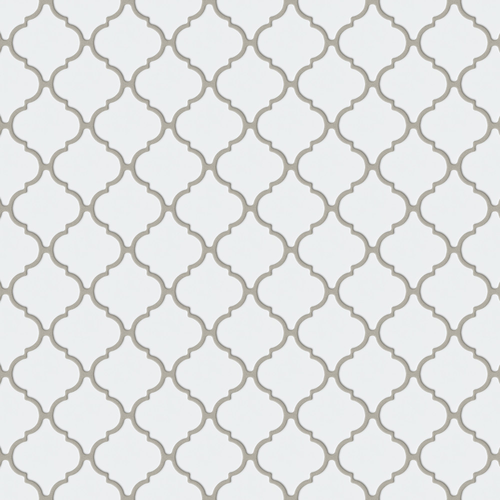 Sample – Hudson Tangier Glossy White Porcelain Mosaic Tile