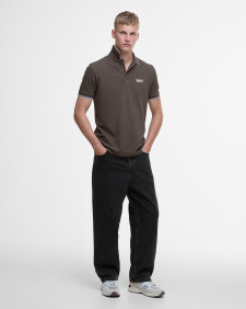 Evan Short-Sleeved Polo Shirt Major Brown