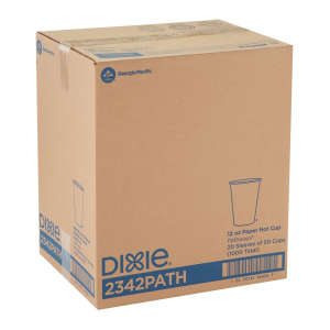 Dixie, Pathways, Paper Hot Cups, 12 oz, White