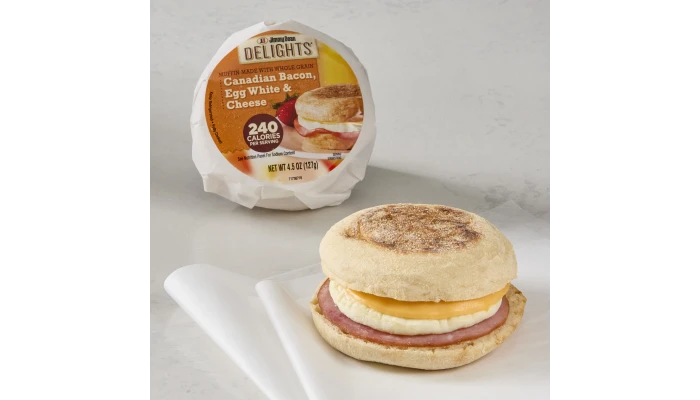Jimmy Dean Delights® Butcher Wrapped Canadian Bacon, Egg White & Cheese Whole Grain Muffin_image_1