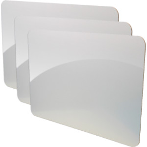 Dry Erase Board, 12" x 18", Pack of 3