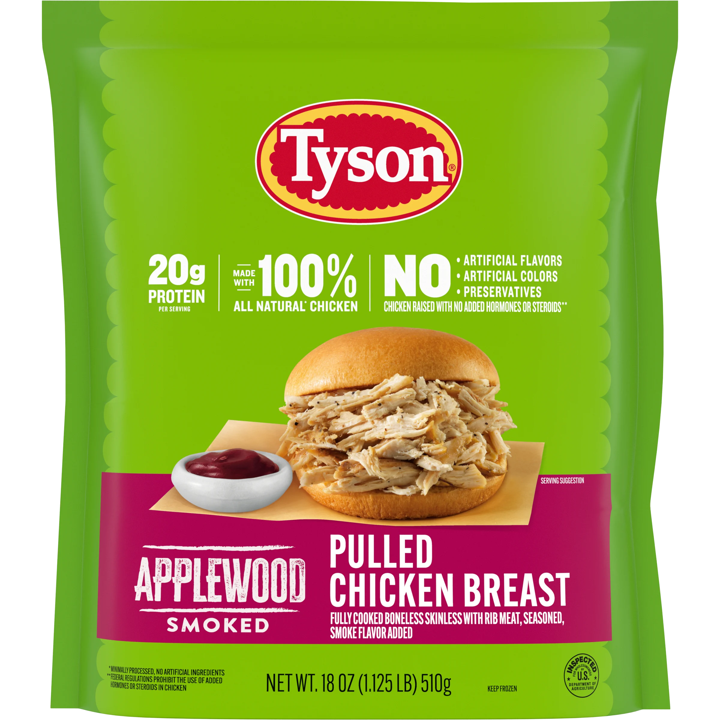 Applewood Smoked Pulled Chicken Breast