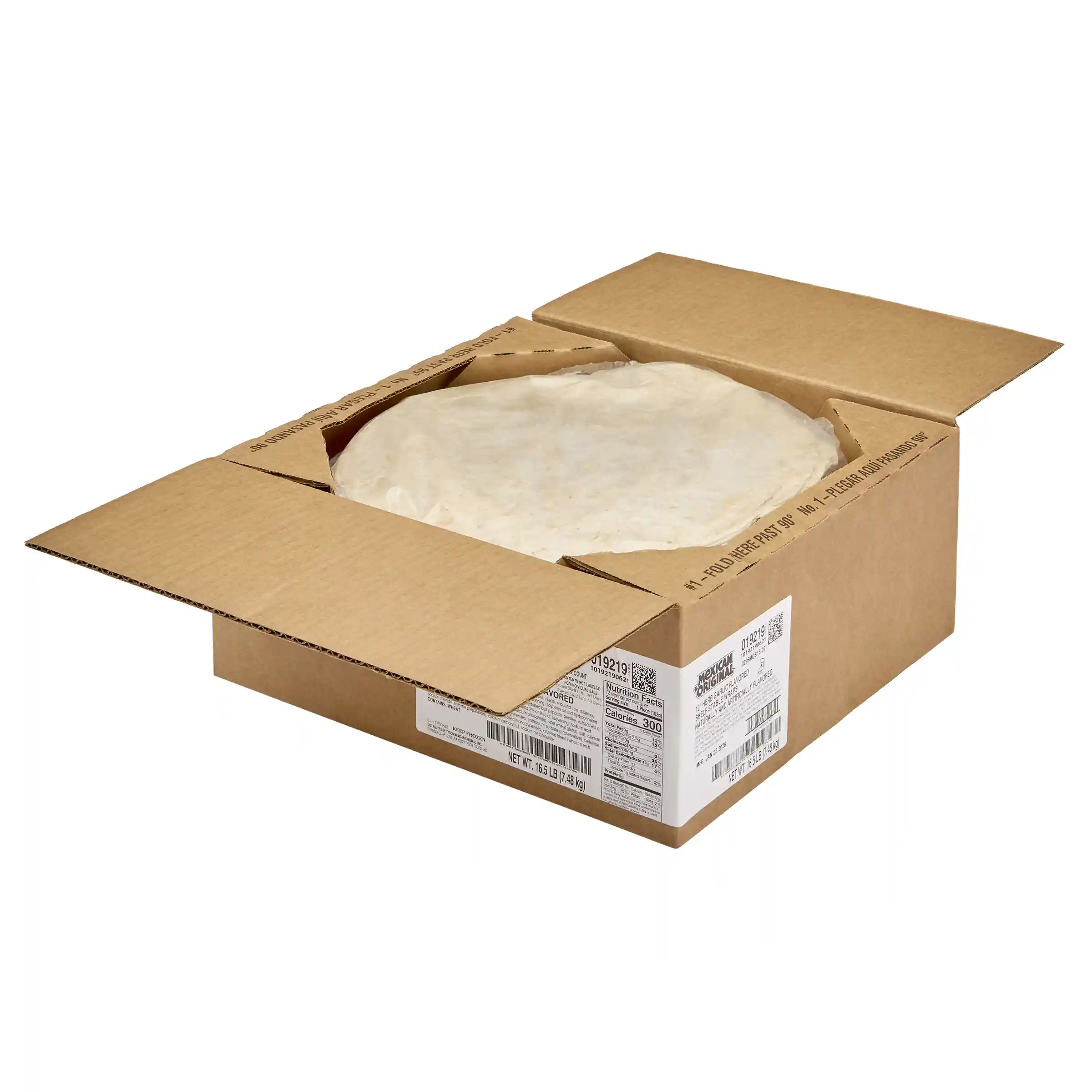 Mexican Original® 12-inch Garlic Herb-Flavored Shelf Stable Wraps_image_4