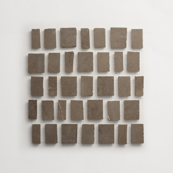 lapidary | rough cut mosaic sheet | cashmere grey (large joint) 