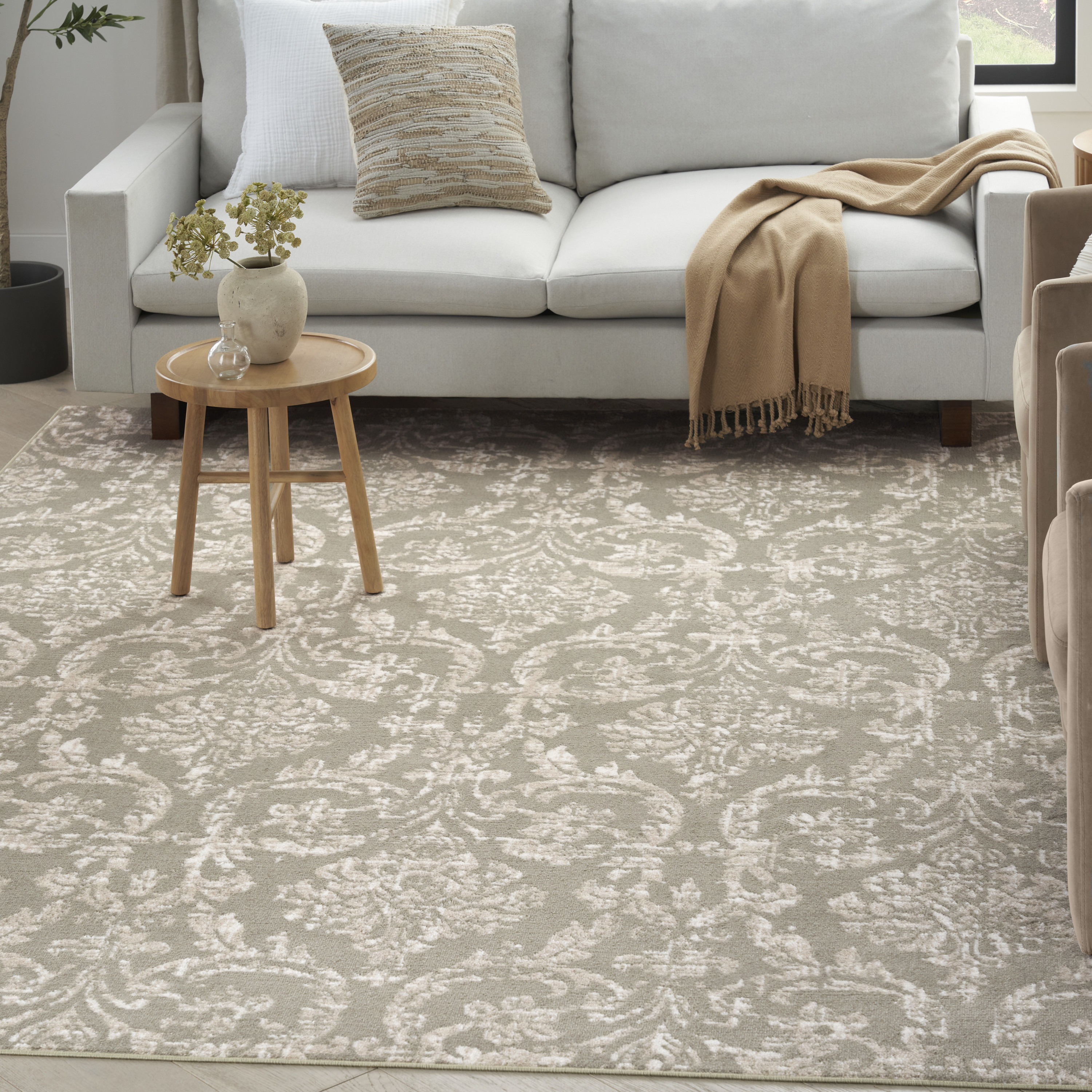 Nourison Jubilant 10' x 14' Olive Vintage Indoor Rug