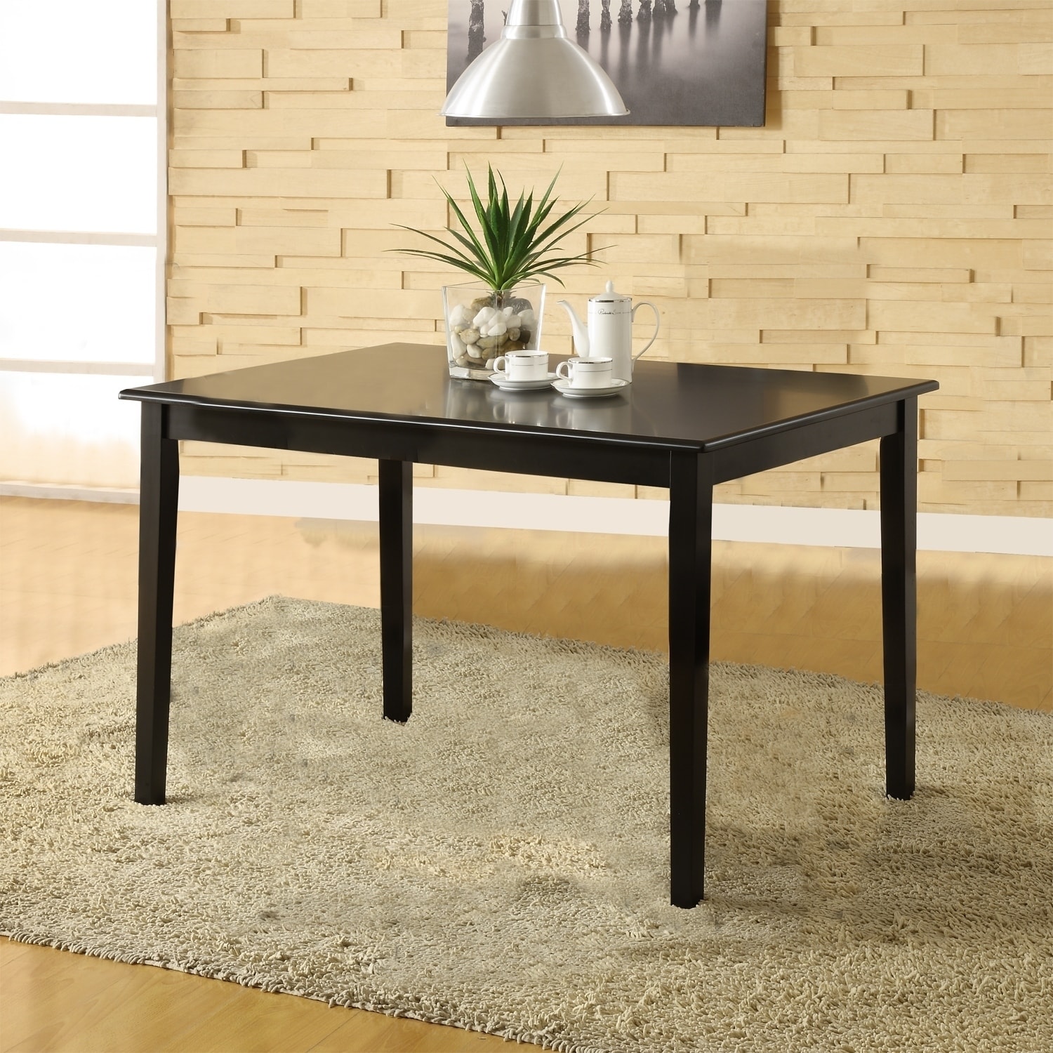 Wood Black Dining Table