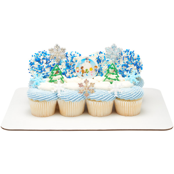 Frosty the Snowman Holly Jolly Fun PhotoCake® Edible Image®